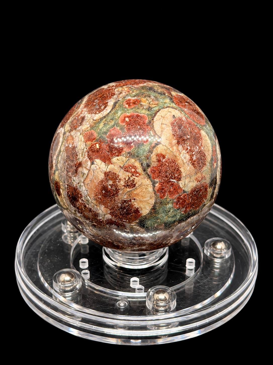 Hearthfire Russian Flower Agate Sphere Variant 4