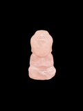 Gentle Heart Rose Quartz Buddha Carving