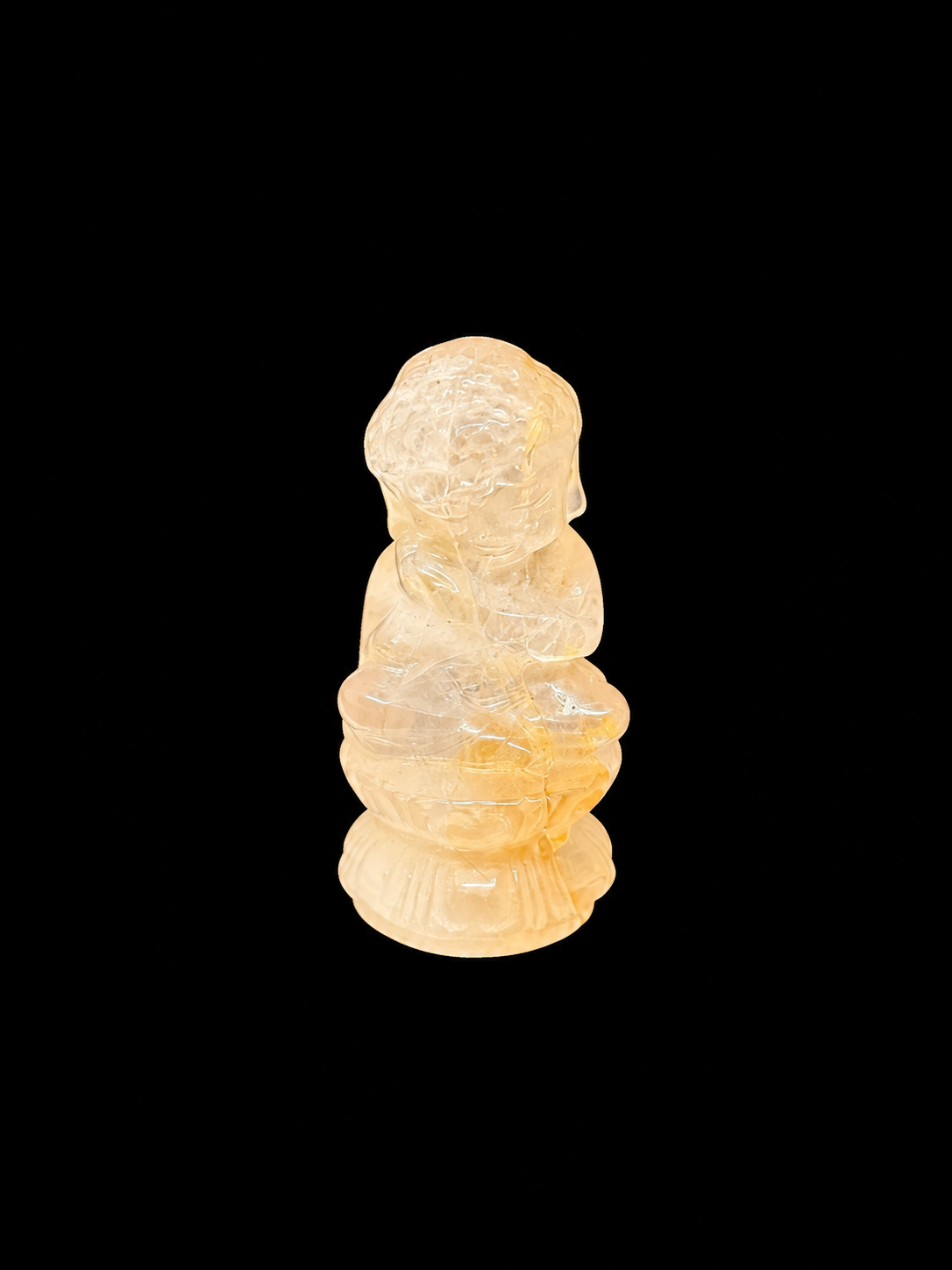 Golden Lotus Golden Healer Buddha Carving