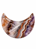Chevron Amethyst Crescent Moon