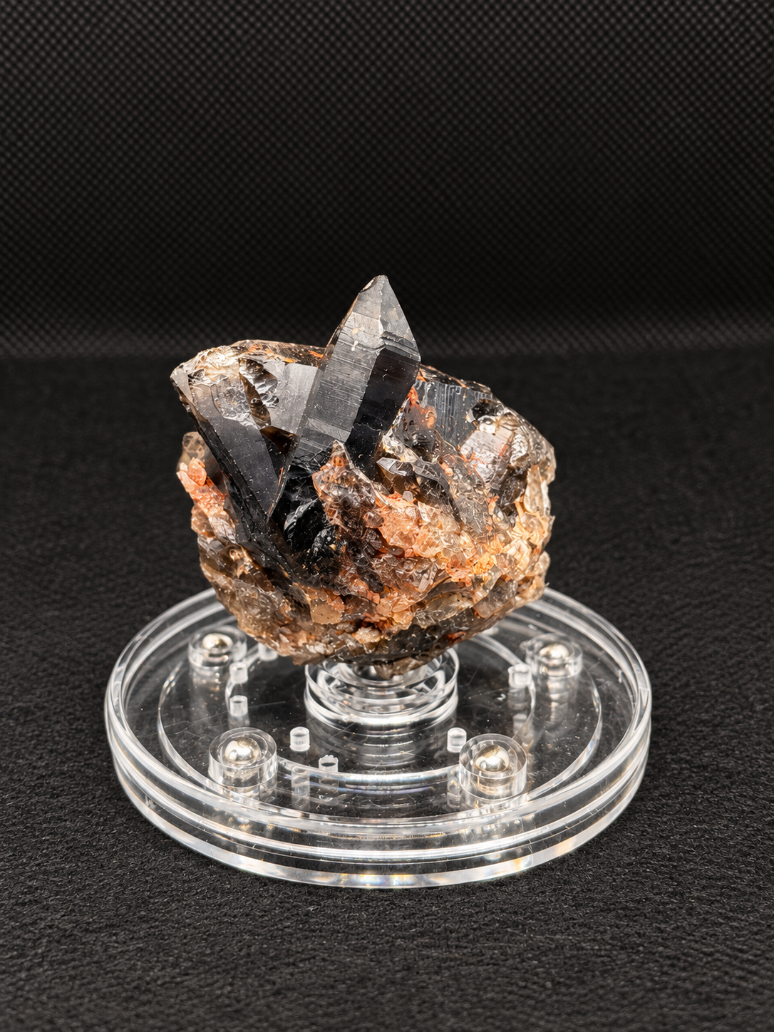 Smoldering Ember Smoky Quartz Cluster