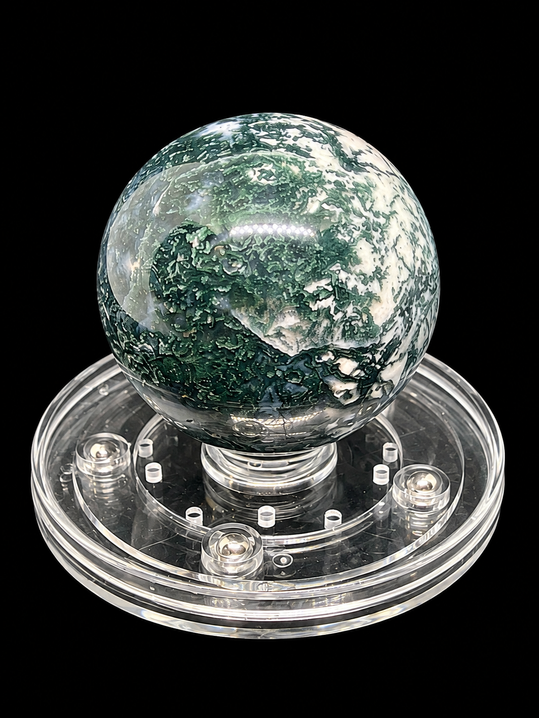 Emerald Earth Moss Agate Sphere
