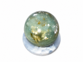 Green Aventurine Sphere & Flower Agate Holder Set
