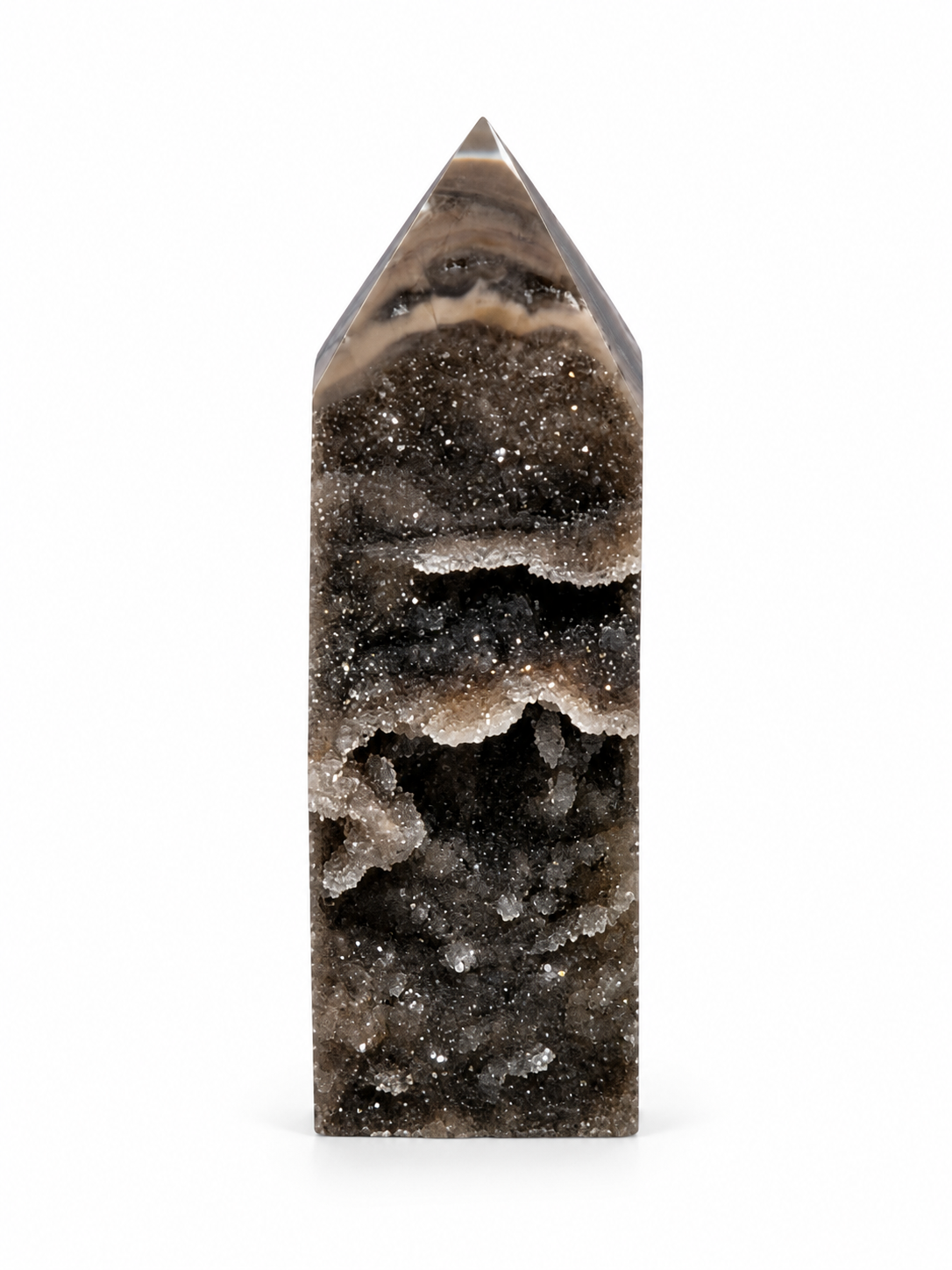 Shadow and Sunlight Druzy Tower