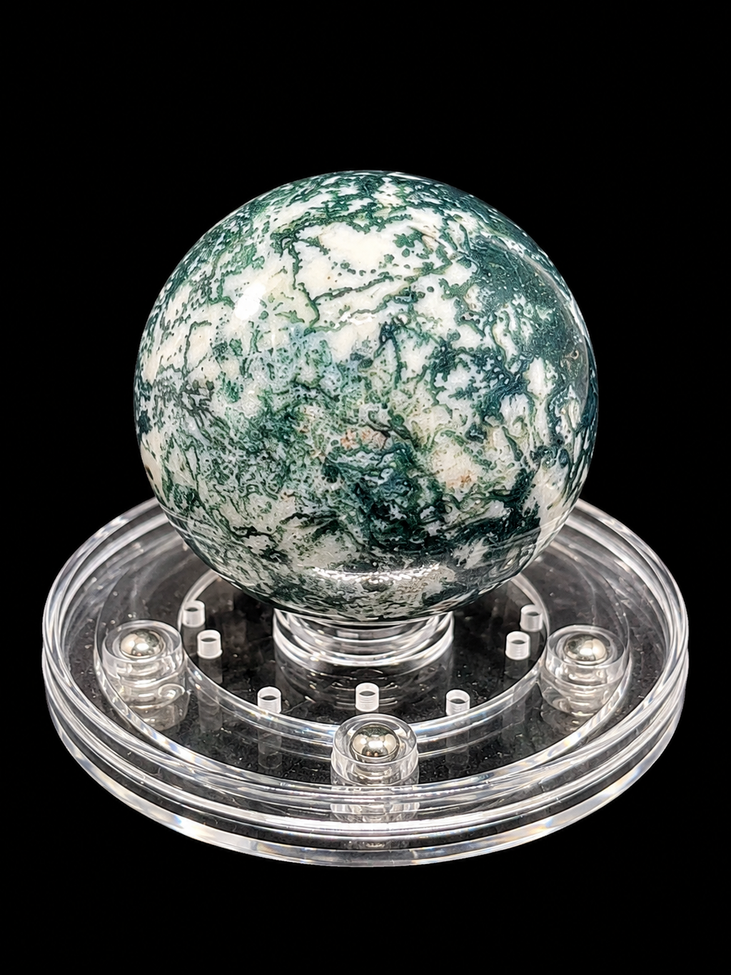 Emerald Earth Moss Agate Sphere