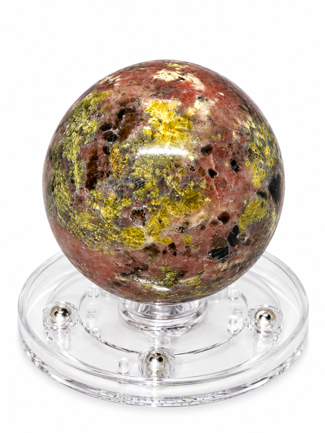 Peach Blossom Jade Sphere