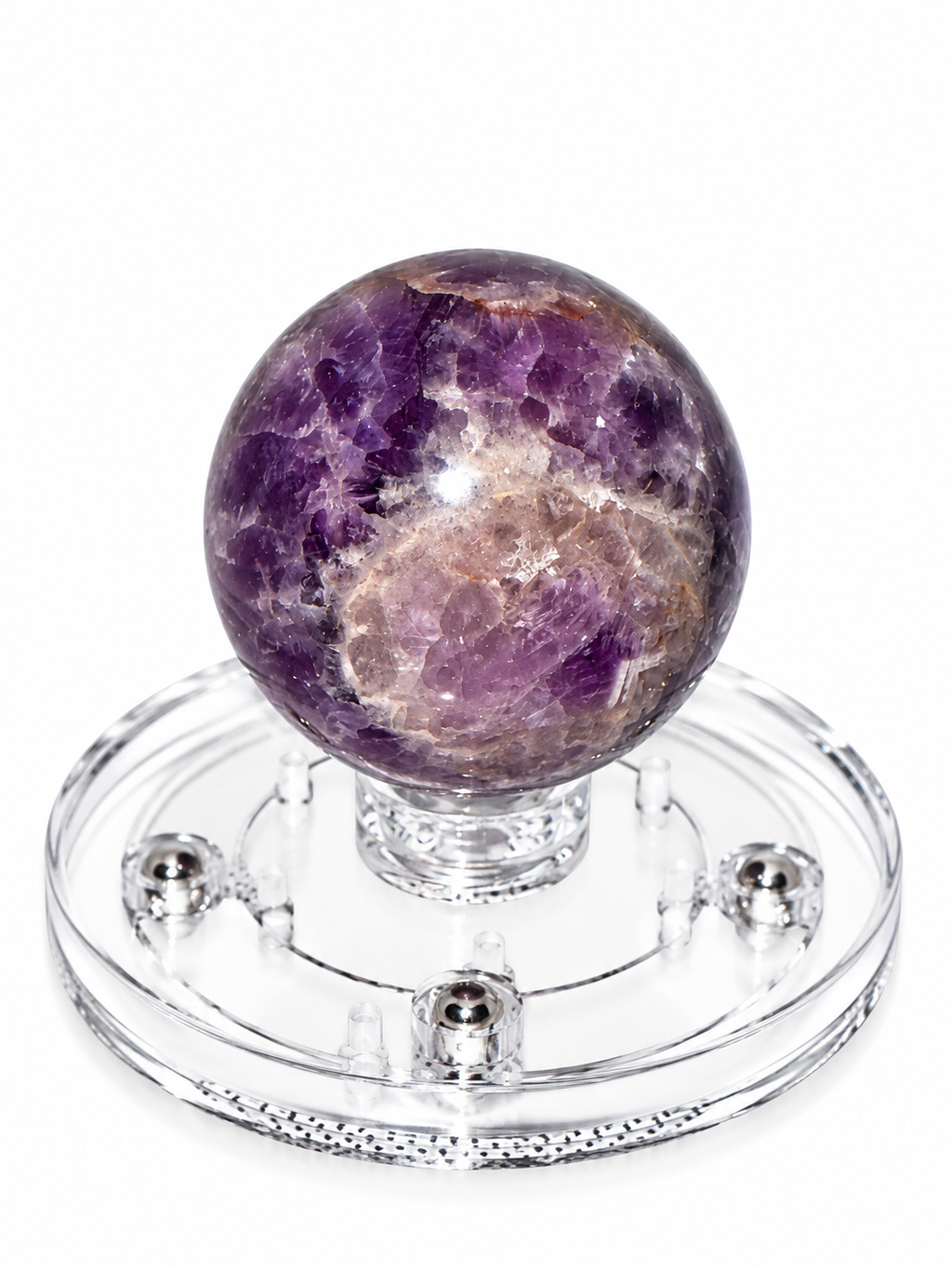 Chevron Amethyst Sphere