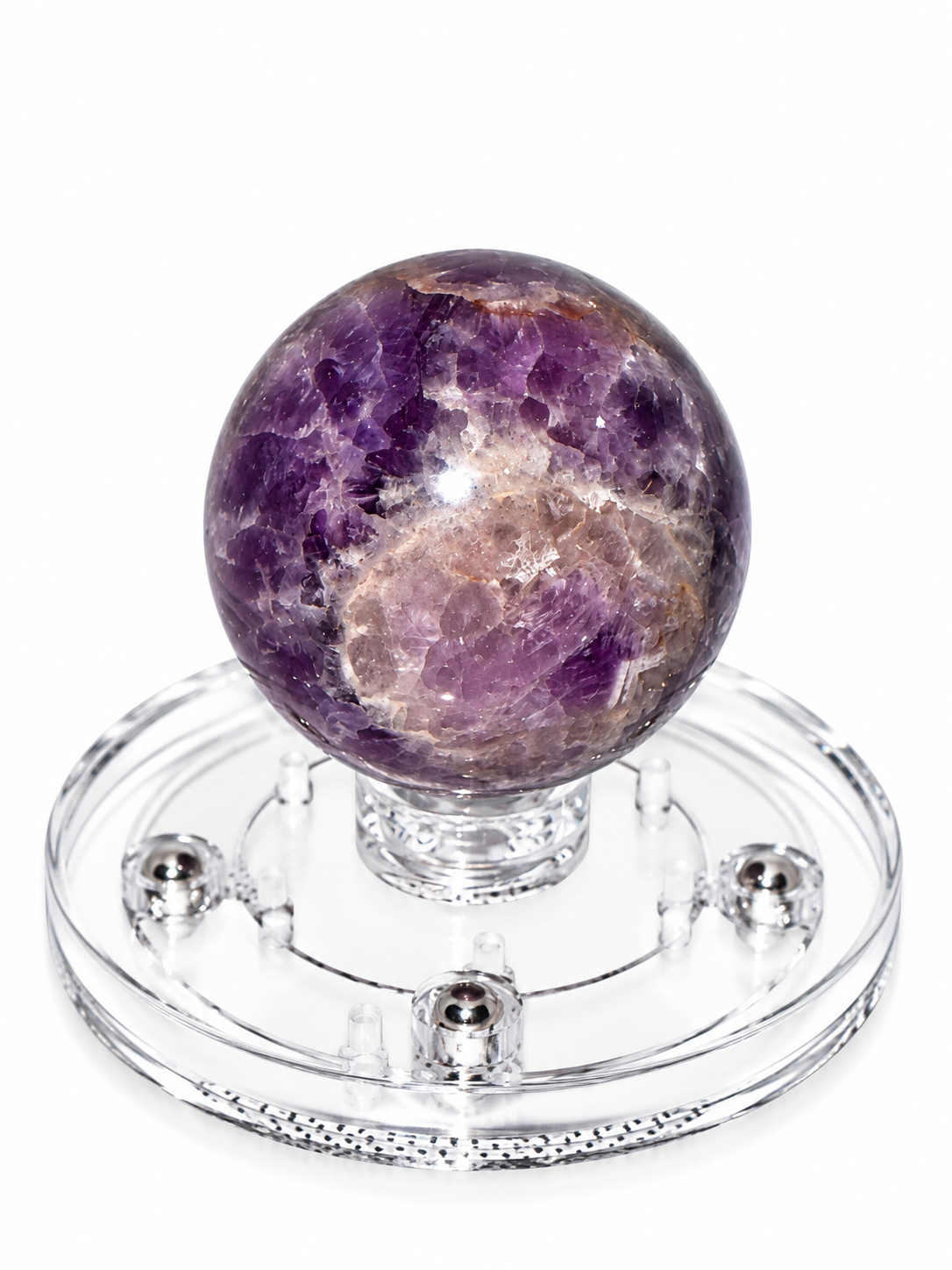 Chevron Amethyst Sphere
