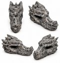 Larvikite Dragon Head Carving