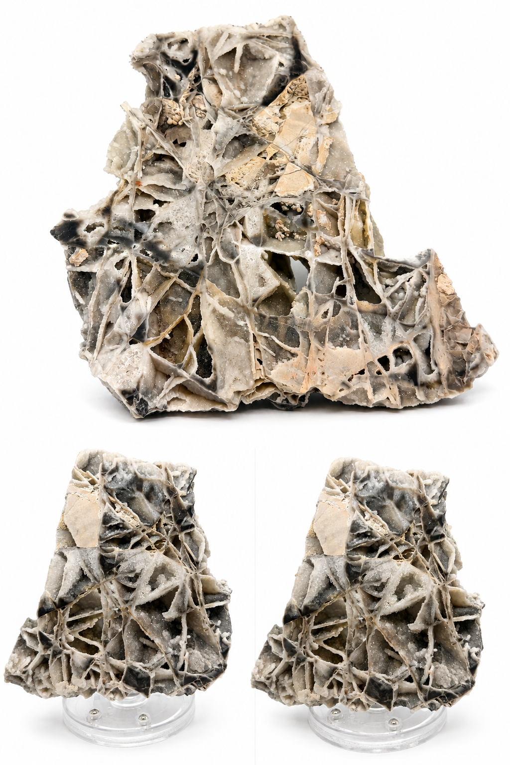 Sphalerite Slab with Druzy Pockets