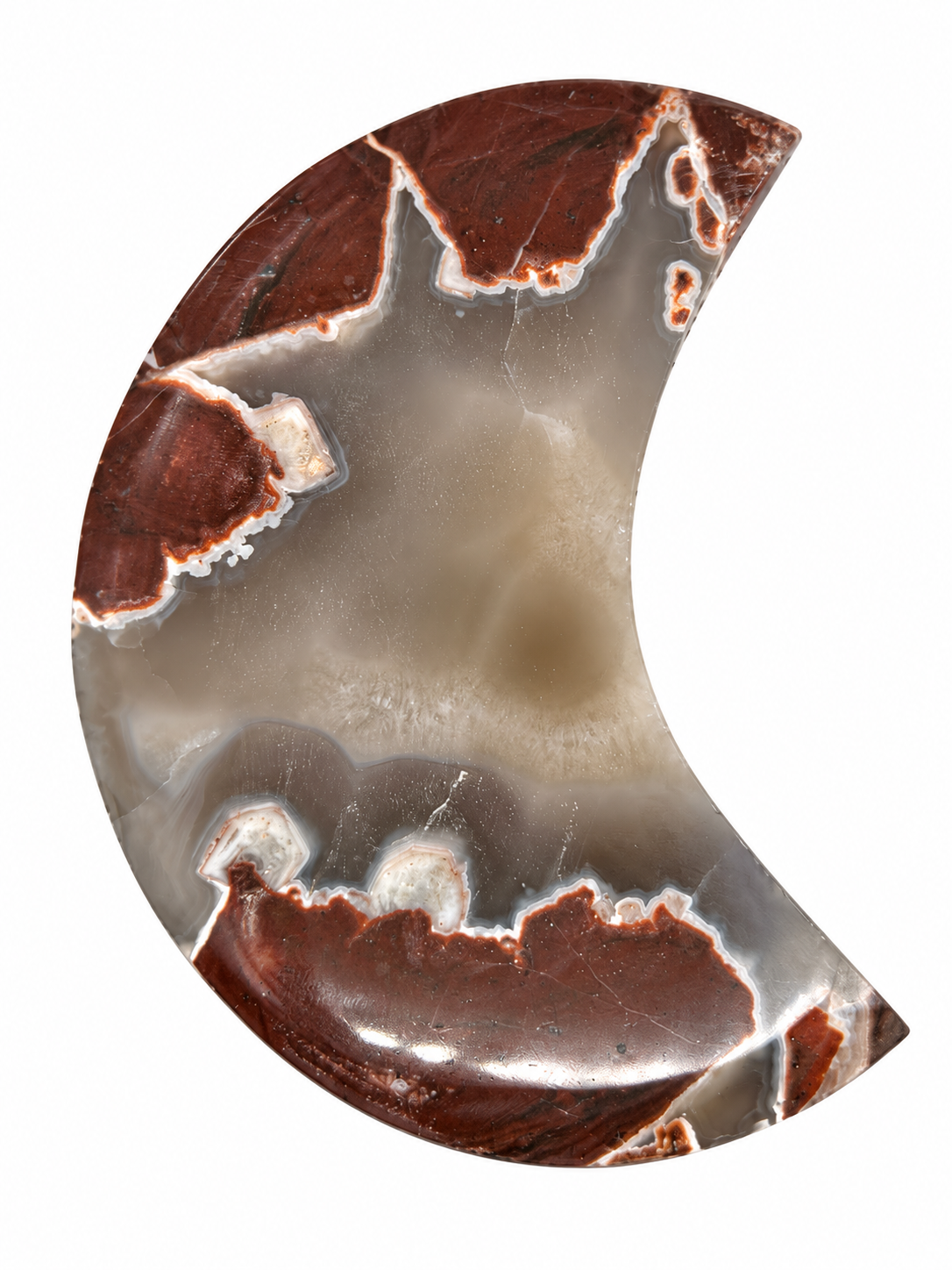 Football Agate Moon Crescent