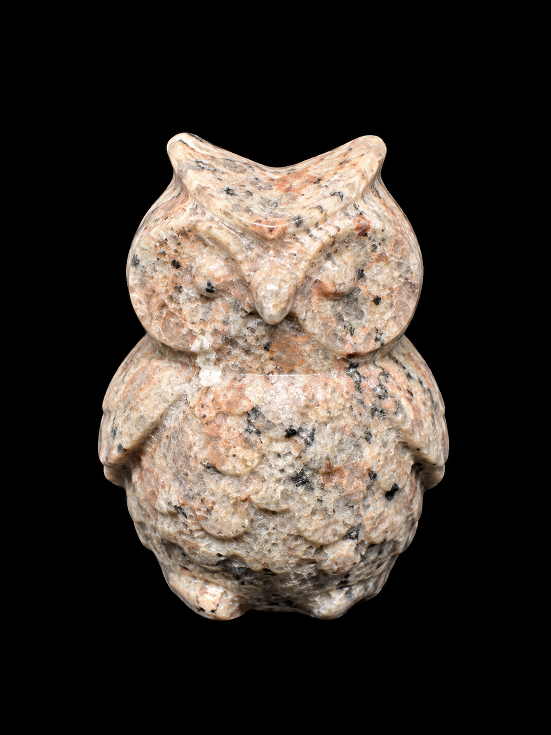 Hidden Flame Yooperlite Owl Carving