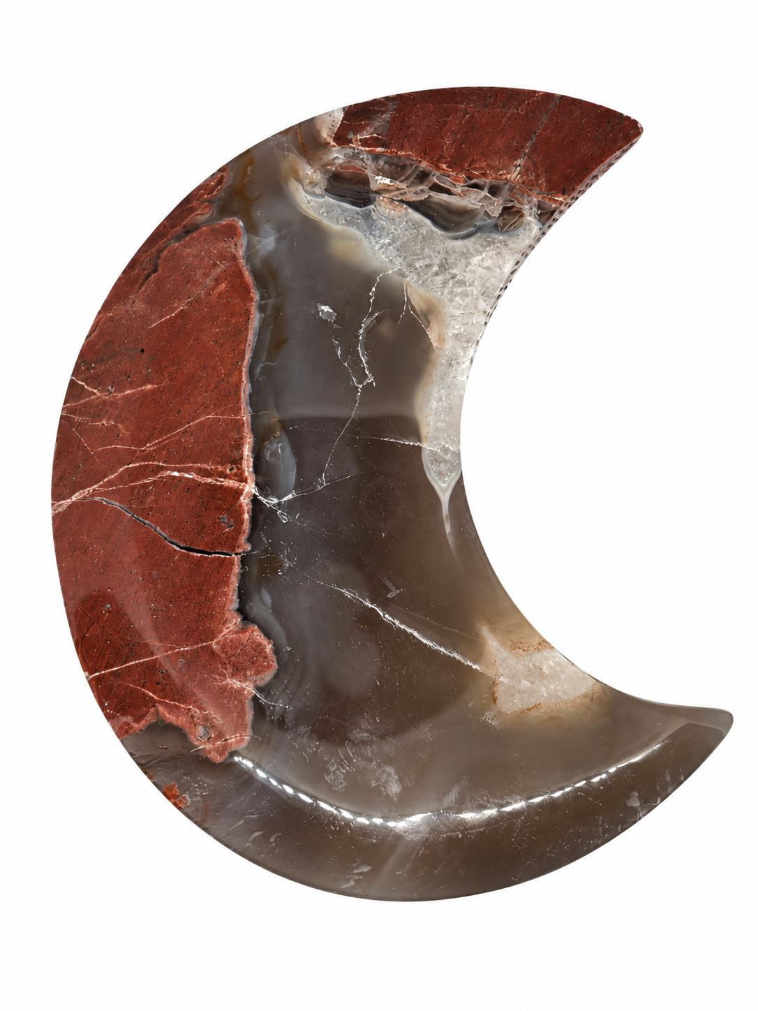 Football Agate Moon Crescent