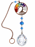 Round Tree of Life Sun Catcher — Chakra Edition