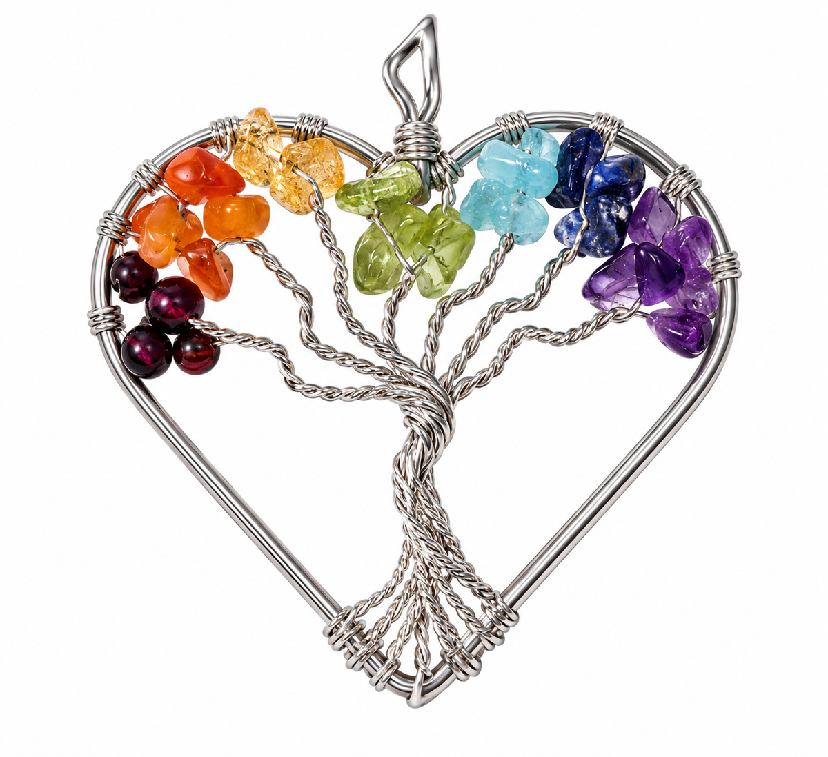 Hand-Wrapped Crystal Pendants