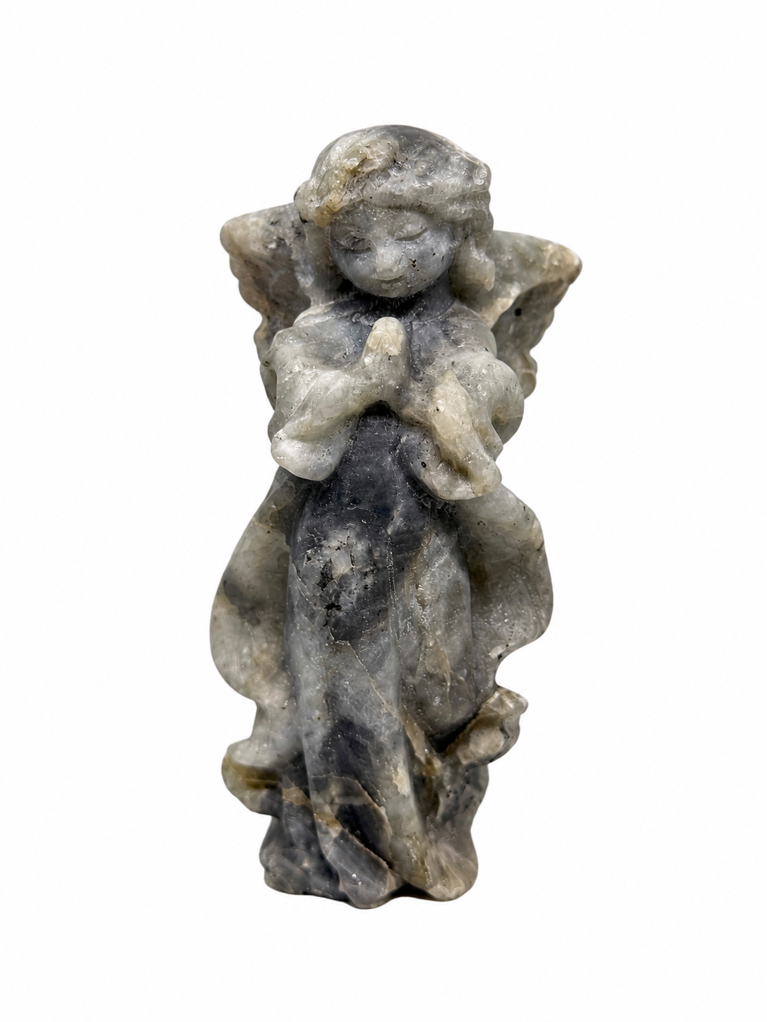 Labradorite Angel Carving