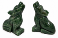 Green Aventurine Wolf Carving