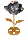 Football Agate Rose Carving