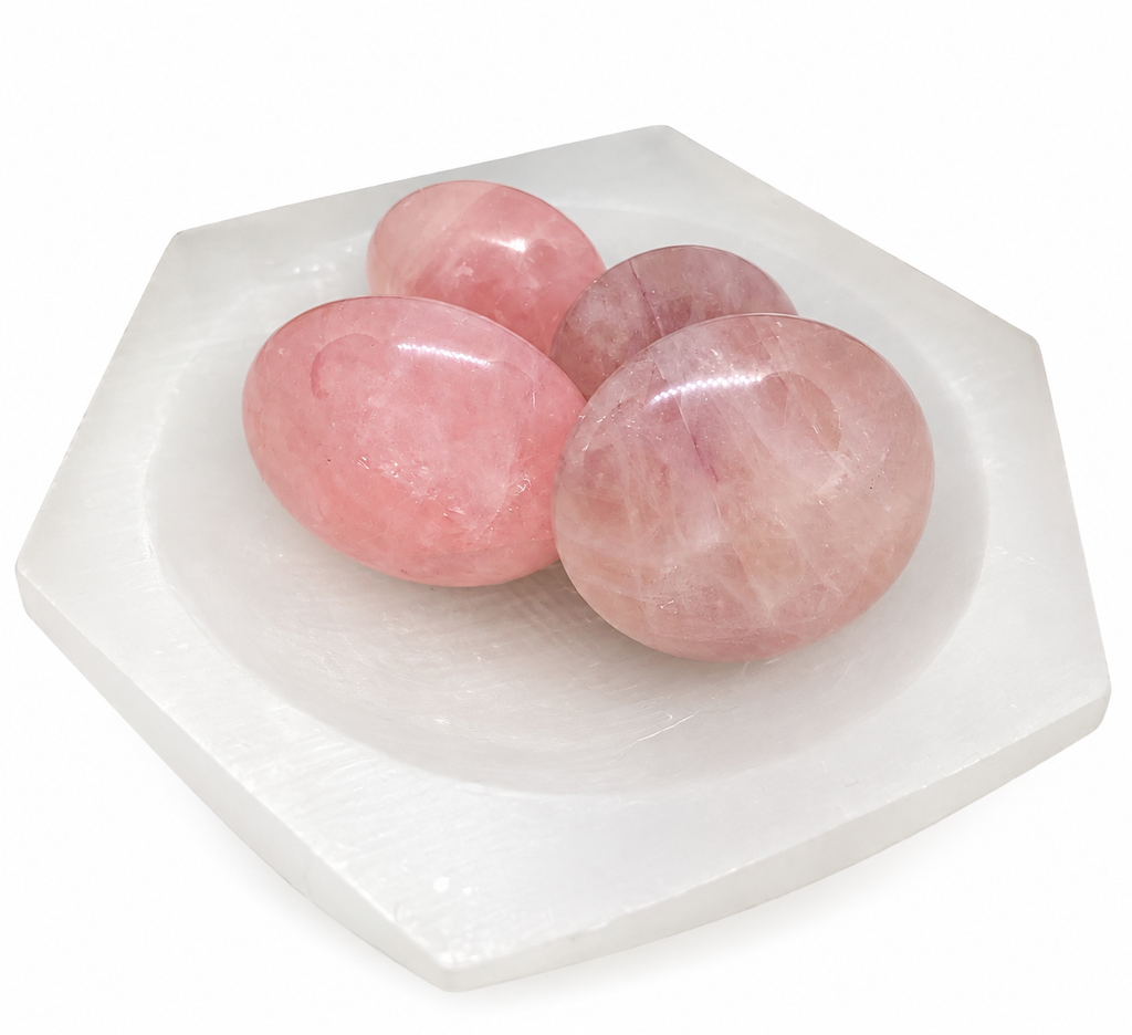 Rose Quartz Gua Sha Massage Stones