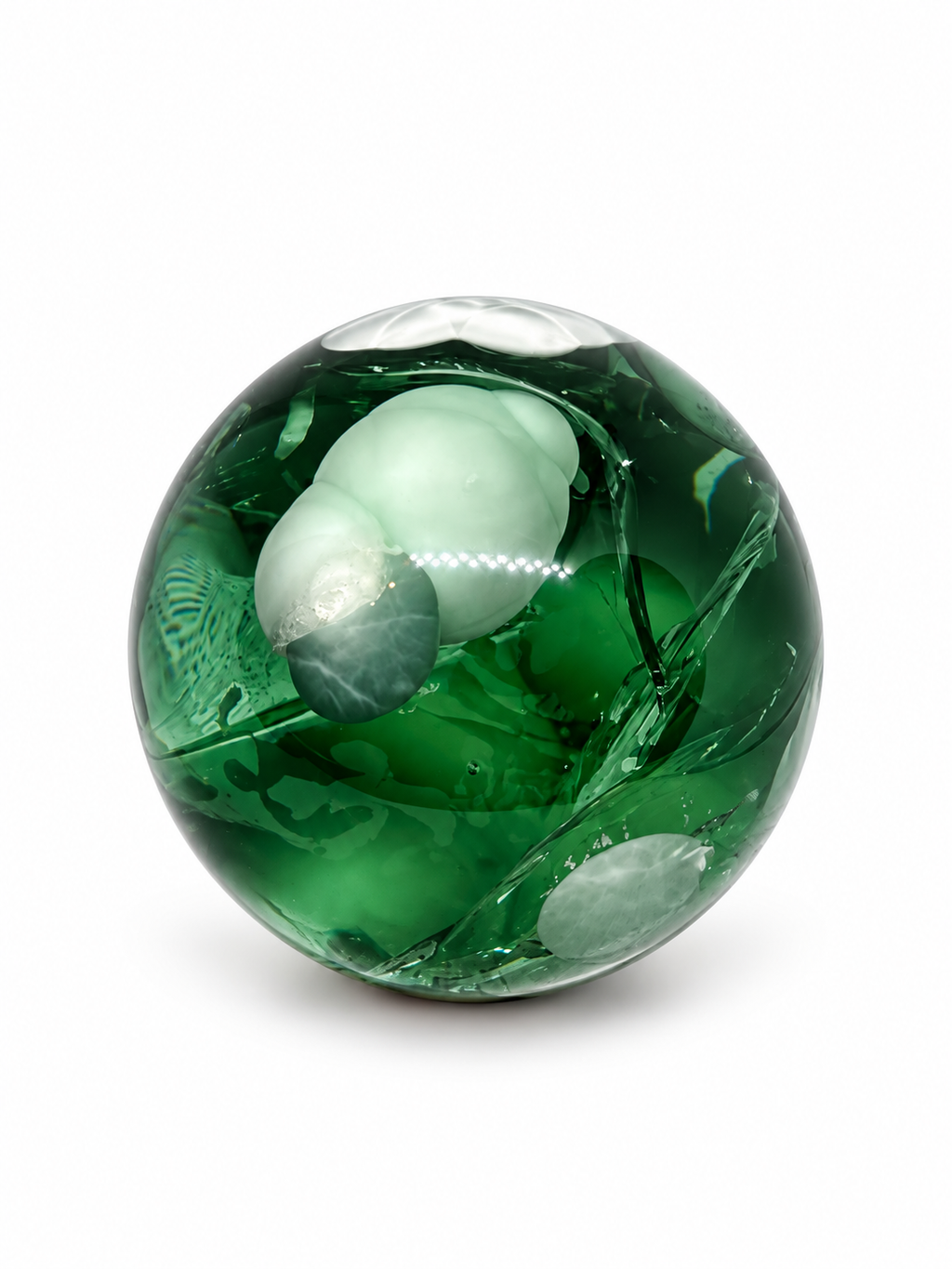 Green Angelite Glass Sphere