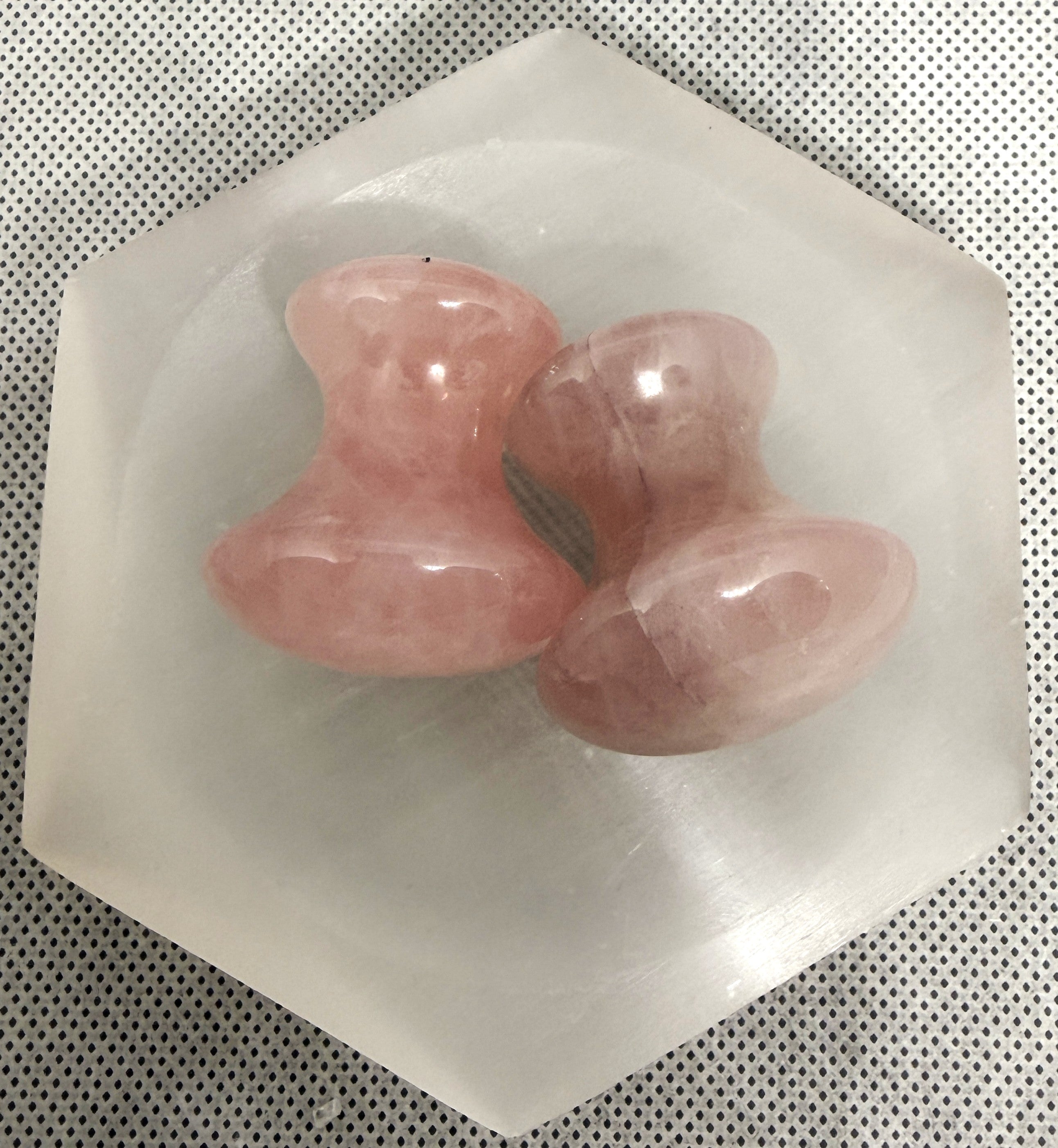 Rose Quartz Gua Sha Massage Stones