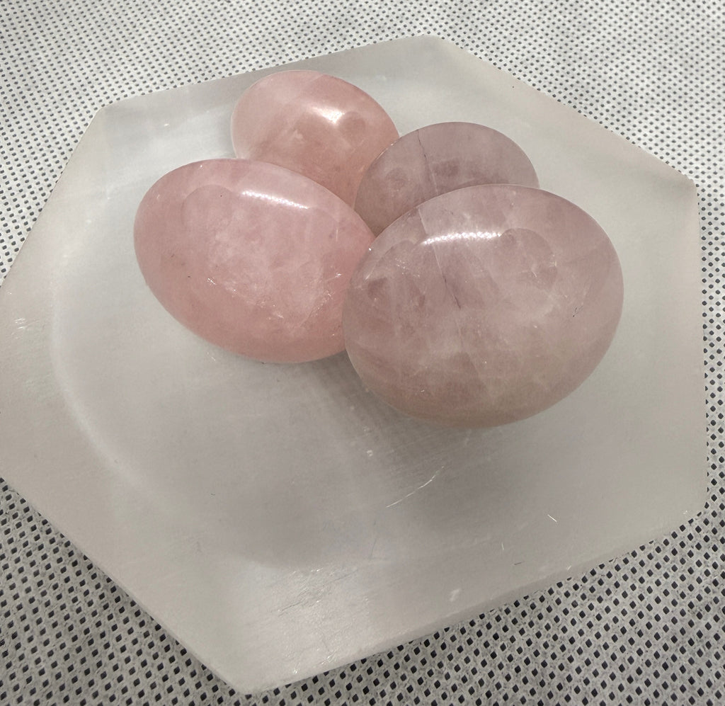 Rose Quartz Gua Sha Massage Stones